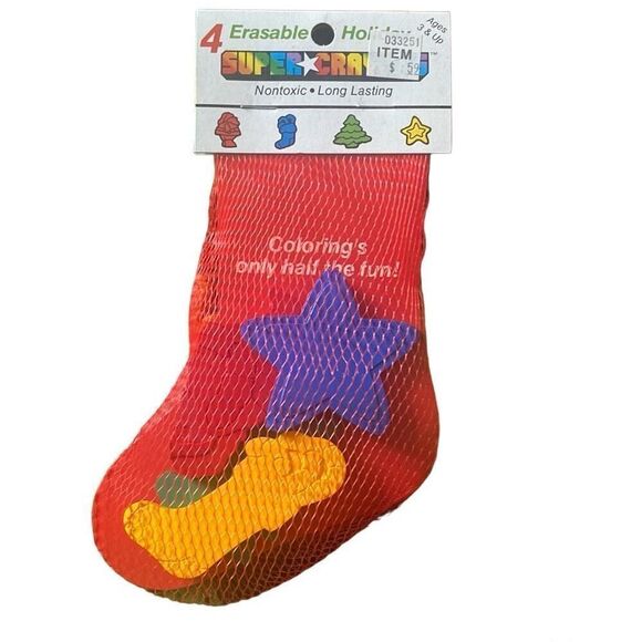 Vintage Random House Super Crayons Christmas 3D NEW - Picture 1 of 7